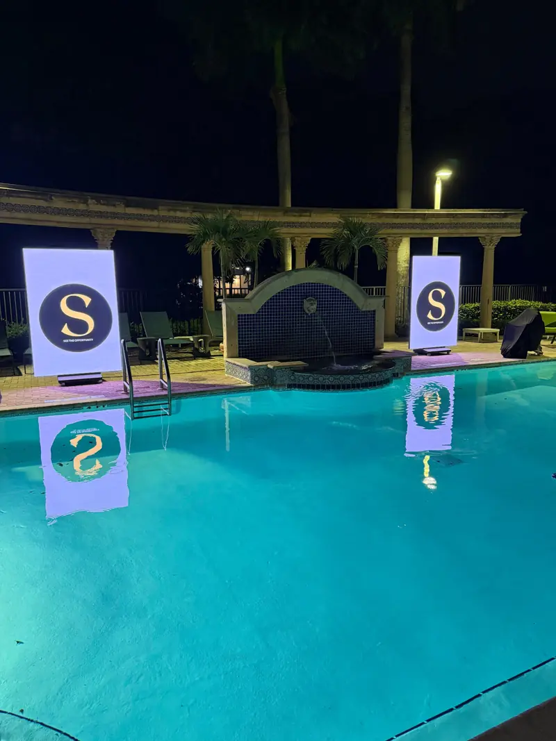 Poolside book launch